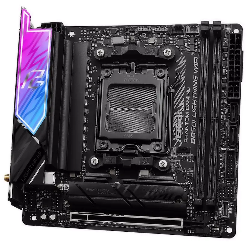 Informático Valdebebas - Montaje Placa Base ASRock B850I Lightning WiFi Gaming PC Valdebebas