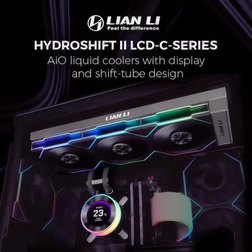 Montaje Refrigeración Líquida LIAN LI Hydroshift II LCD Gaming PC Valdebebas